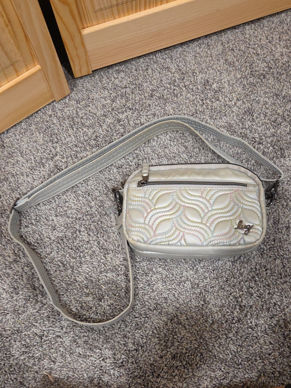 Lug Silver Super Coupe Crossbody Bag